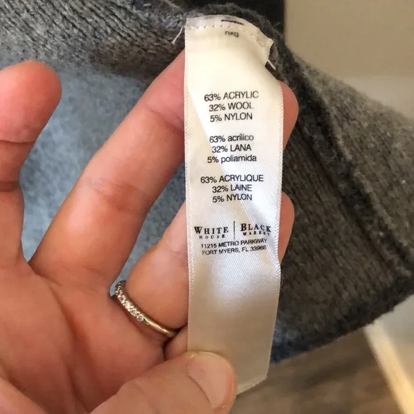 WHBM wool blend jacket lagenlook cardigan bohemian oversized witchycore - Picture 3 of 7